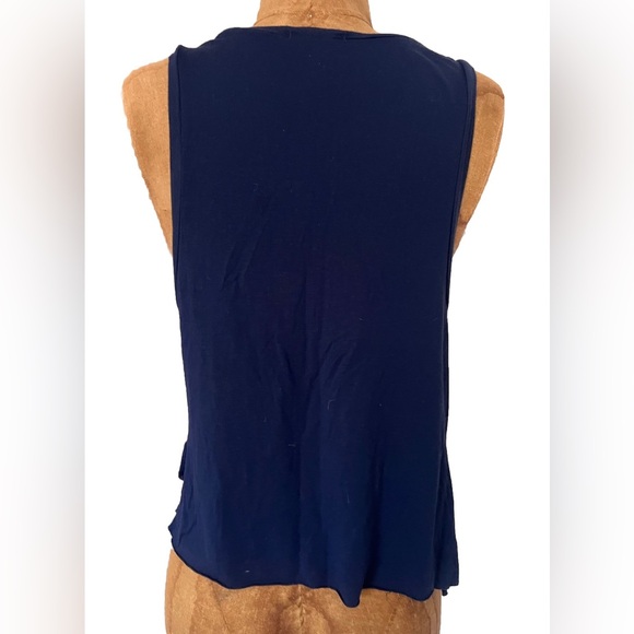 PINK Victoria's Secret Blue Tank Top with Pink Logo - Picture 3 of 6